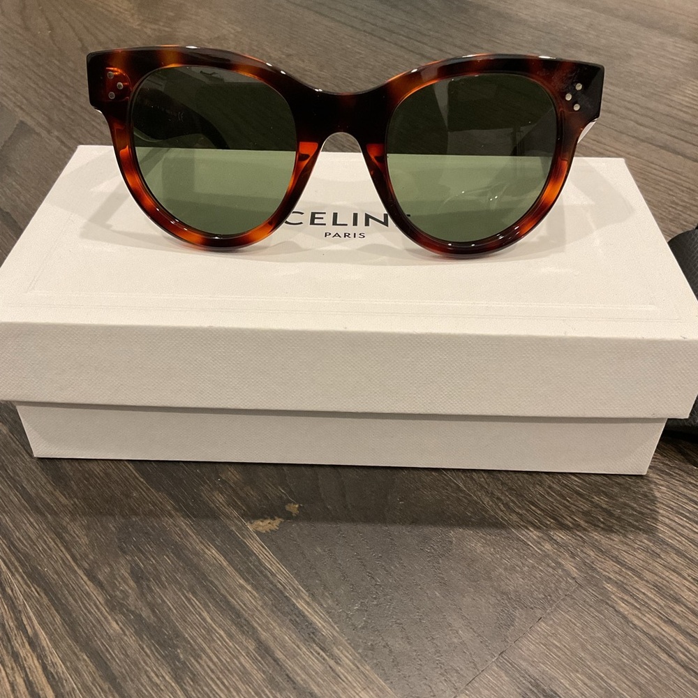 Celine tortoiseshell cat eye sunglasses